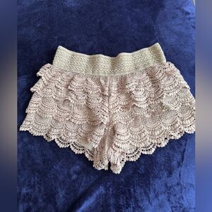 American Rag Blush Lace High Waist Shorts